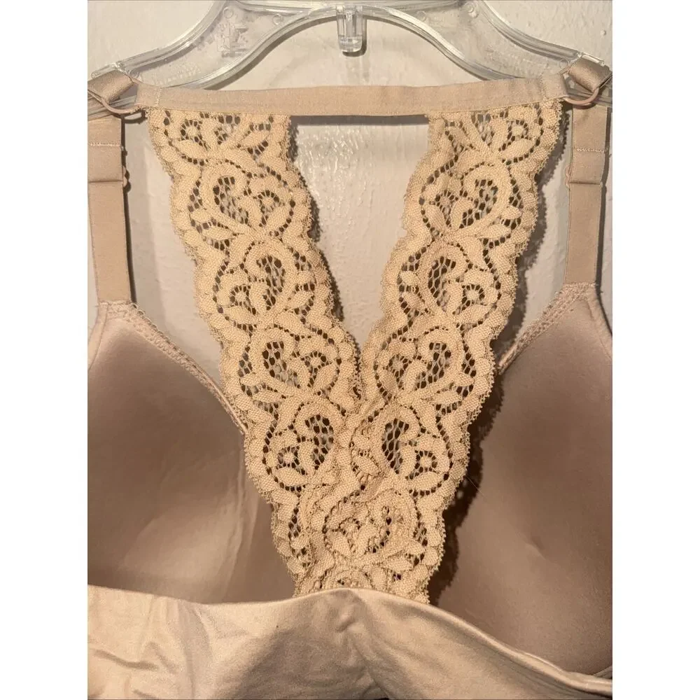 Victoria's Secret beige 40DD Body By Victoria Racerback Sexy Tan Lace VS Nude - Picture 8 of 13